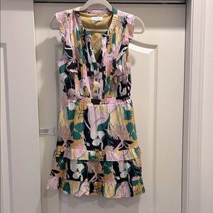 THML Tiered Floral Mini Dress Cottagecore